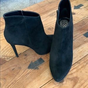 Vince Camuto Lorenza Black Suede Booties
